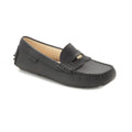 Black Sahara Girls Mocassin Penny Coin Soft Loafer