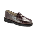 2648 Bordo Polished Leather Girls Loafer Coin shoe image