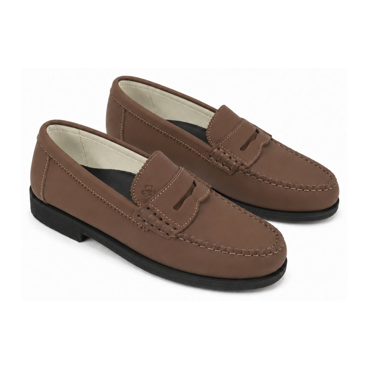 Brown Medium Sahara Girls School Loafer
